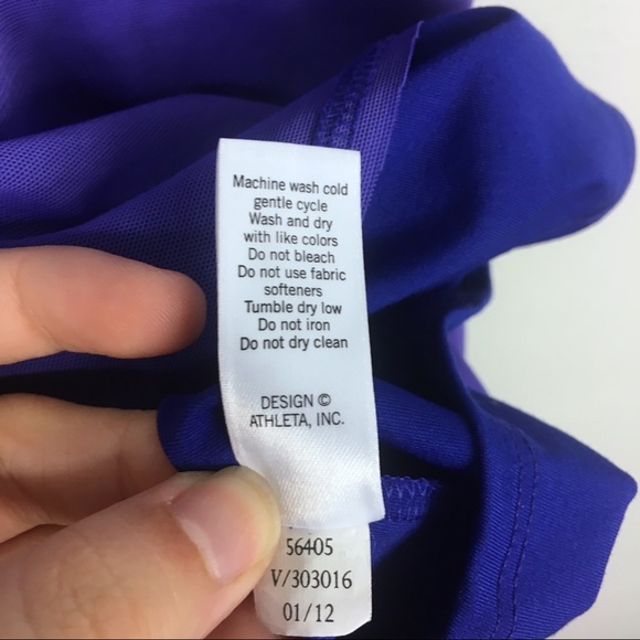 Athleta Purple Layered Swagger Run Tank Top, L - Picture 6 of 6